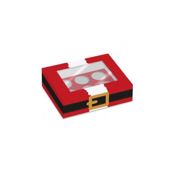 Backshop Cupcake Box Santa für 6 Cupcakes