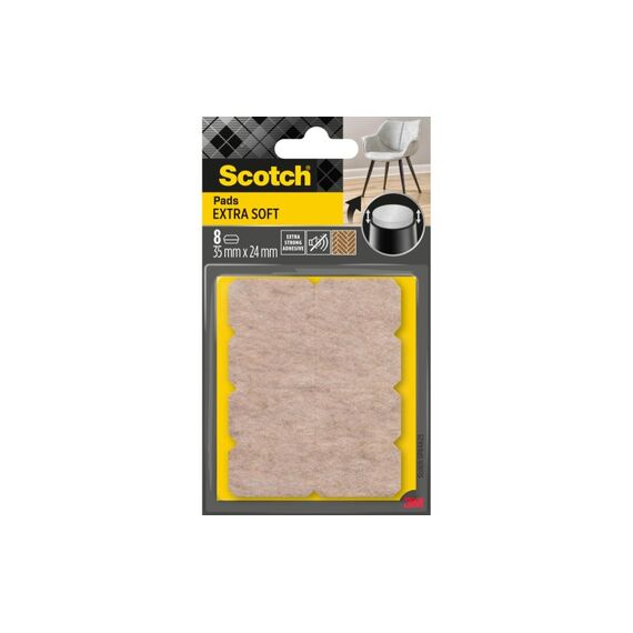 Scotch Extra weiche Filzgleiter 35mm x 24mm, Scotch Möbelgleiter