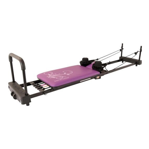 AeroPilates Reformer 435 Plus with Flared Foot Bar, Black cushion