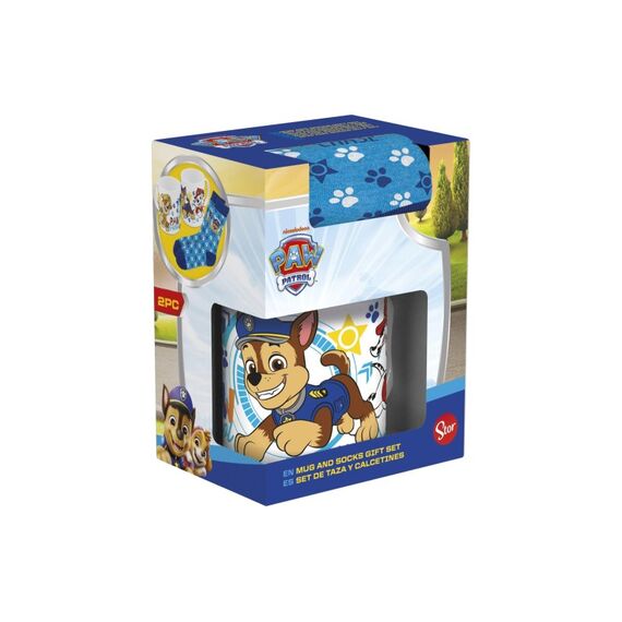 Stor Paw Patrol Tasse & Socken Set Icons