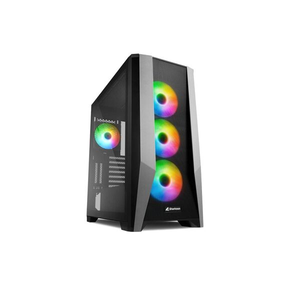 Sharkoon TG7M ATX, E-ATX, 2x U3, 1x Type-C, 4x 120 PWM