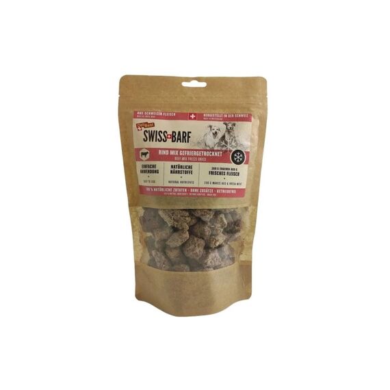 Delibest SWISS BARF Rind Mix Gefriergetrocknet, 200g, CH-Fleisch