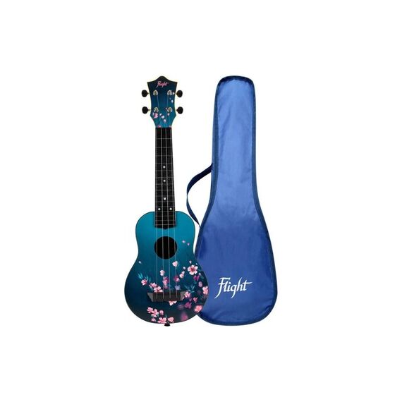 Flight Travel Uku Soprano ABS - Sakura Ukulele, Gigbag