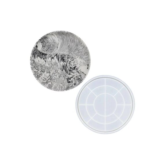 Jesmonite Giessform Silikon Runde Schale Ø 26,5cm x 2,4cm