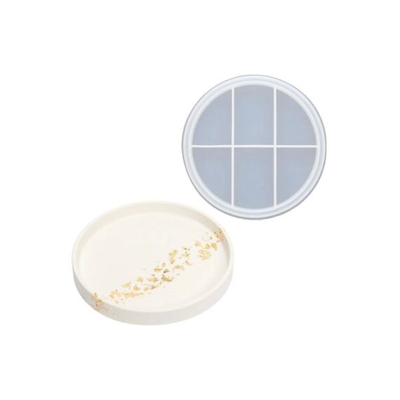 Jesmonite Giessform Silikon Runde Schale Ø 18,5cm x 2,3cm