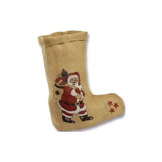 Folia Jutesack Nikolaus Stiefel Grösse 20 x 33 cm