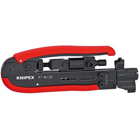 Knipex 97 40 20 SB Kabelkomprimierungs-Tool Blau, Rot