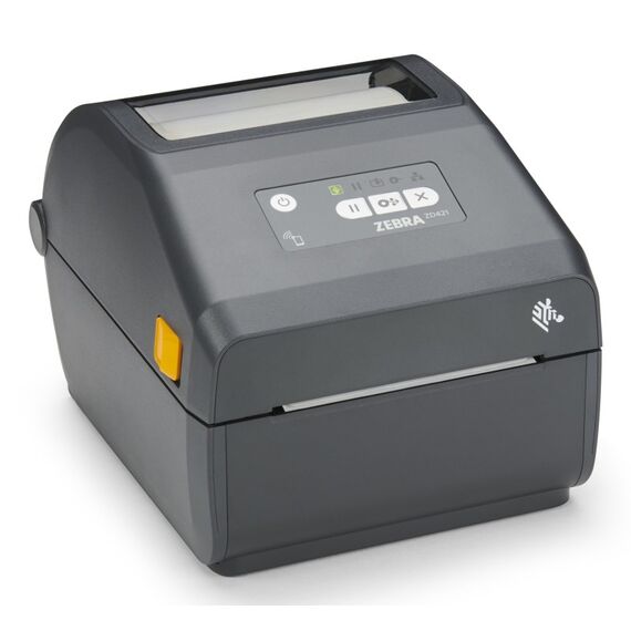 Zebra ZD421 Etikettendrucker Thermodirekt 203 x 203 DPI 152 mm/sek Verkabelt & Kabellos WLAN Bluetooth, Farbe: Grau, Kapazität: 256 MB