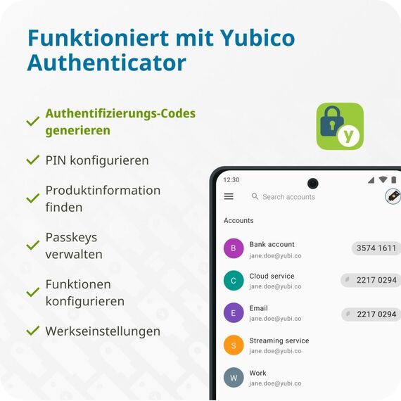 Yubico YubiKey 5C, 10 image