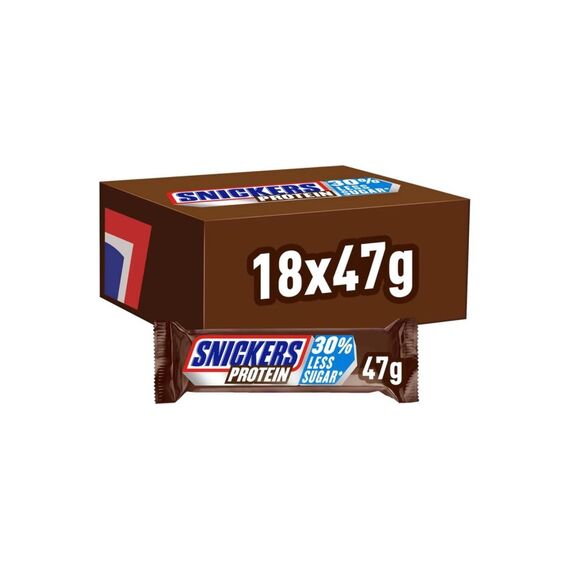 SNICKERS Protein Riegel Box 18 x 47 g