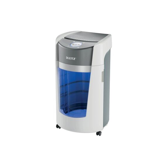 Leitz Aktenvernichter IQ OptiMax Office P-5, 10 Blatt, grau/weiss