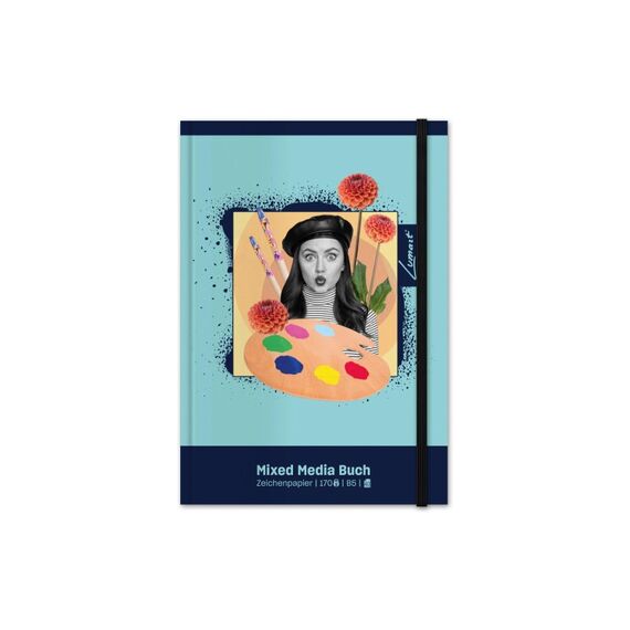 Lumart Mixed Media Buch B5 weiss, 170 g/m2, 40 Blatt