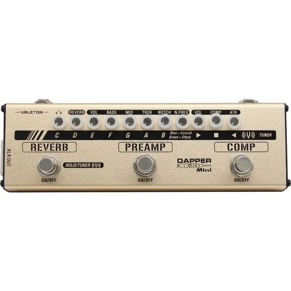 Valeton Dapper Acoustic Mini Multieffektgerät für Akustikgitarre