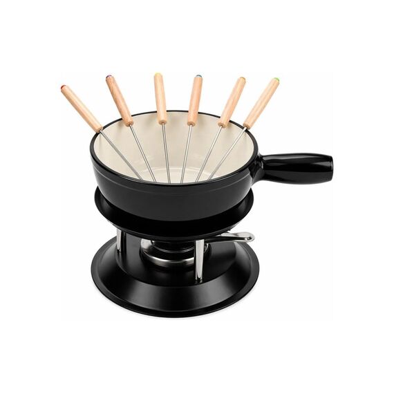 Ohmex Fondue Set schwarz 6 Personen