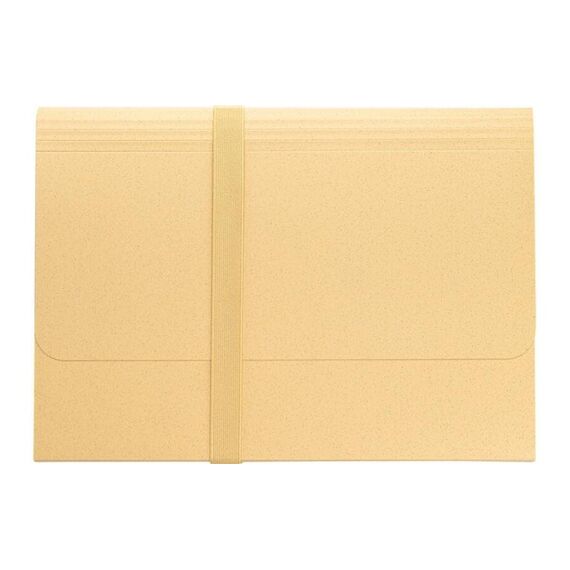 Kolma Fächermappe Weizenstroh A4 12 Tabs, beige