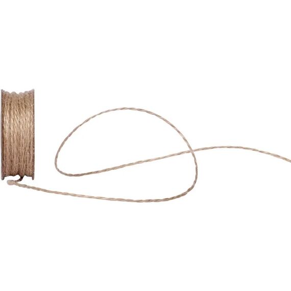 Spyk Geschenkband Jutekordel beige, B: 2 mm, L: 15 m