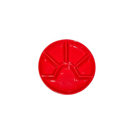 Nouvel Fondue Teller Racly für Gemüse und Fleisch, rot, Ø23 cm