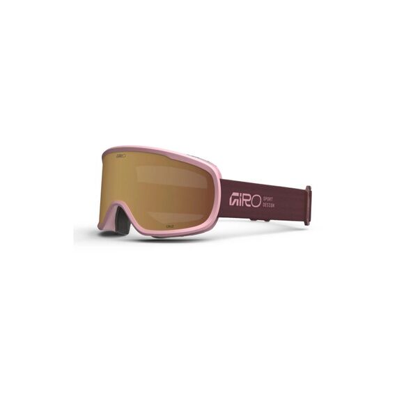 Giro Cruz Flash Goggle dark maroon stacked amber gold S2