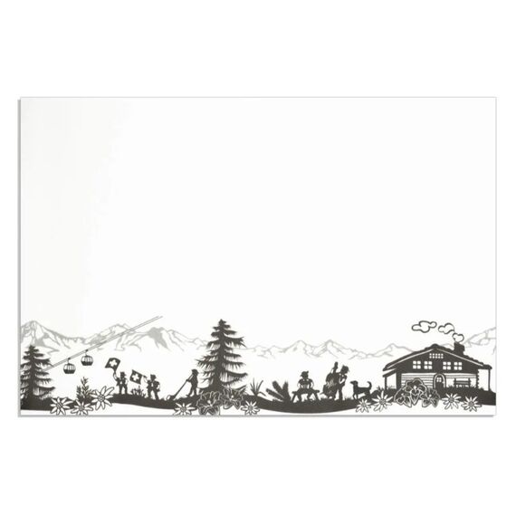 Nouvel Tischset Alpfest Scherenschnitt 45x30cm
