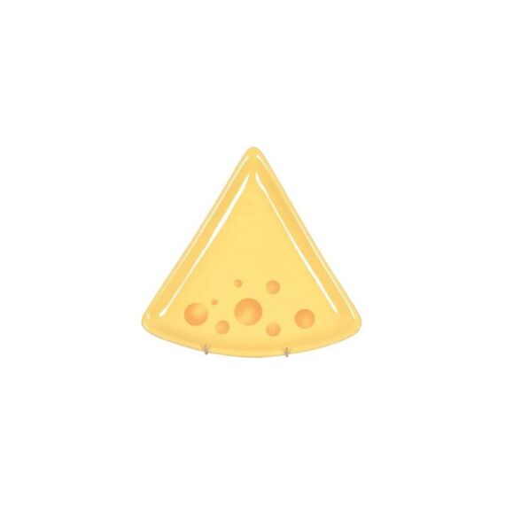 Nouvel Käsefondue-Teller Formaggio konisch, gelb, 20 x 20 x 2cm, 6 Stück