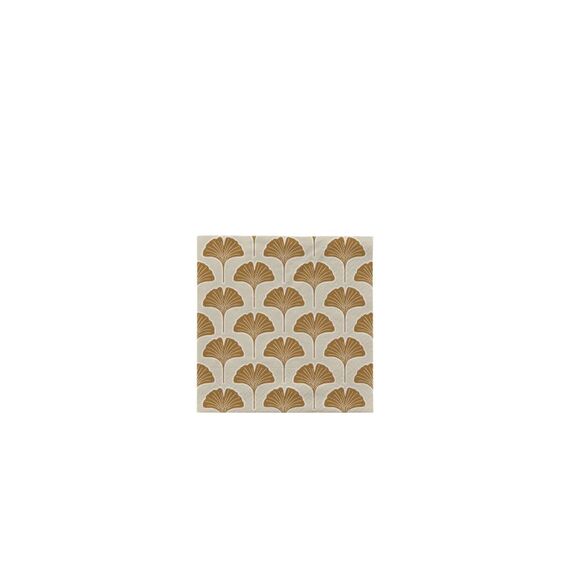 Broste Copenhagen BC Ginkgo Biloba Papierserviette 20 Stk. Harvest Gold/Light Beige, Papier