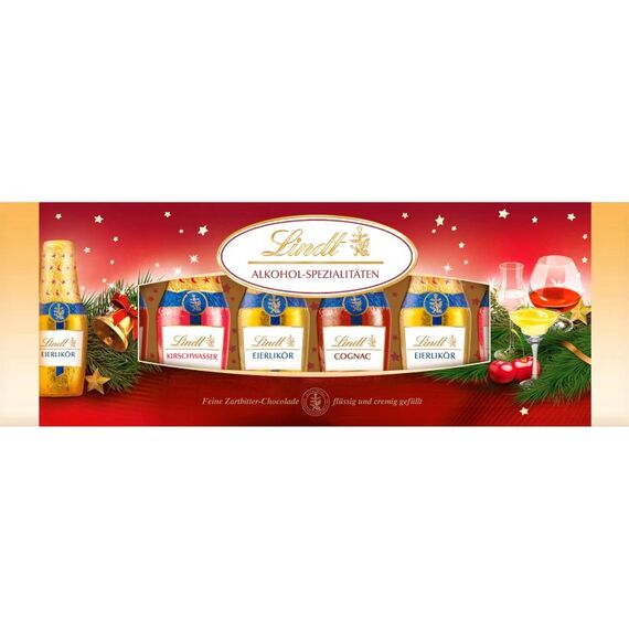 Lindt Alkohol Spezialitäten Flaschen Weihnachten 131 g