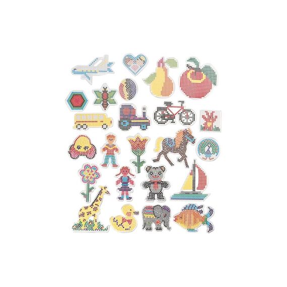 Creativ Company Steckplatten Acryl Medium 7x7.5-14x16 cm, 24 Stk
