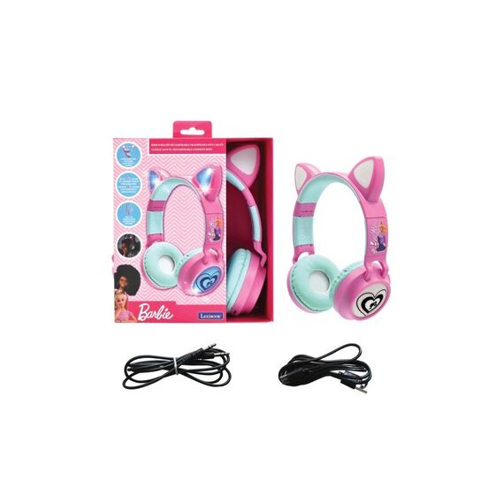 Lexibook Barbie Cats ears shape kabellose Kopfhörer mit Lichtern