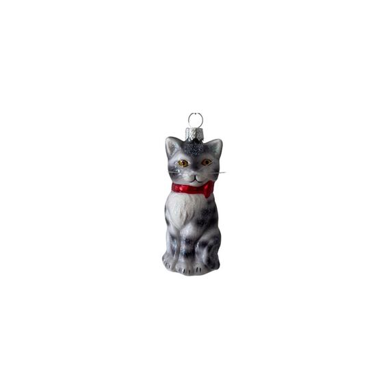 creanorm CN Weihnachtskugel Katze Glas