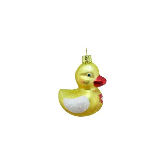 creanorm CN Weihnachtskugel Badeente Glas