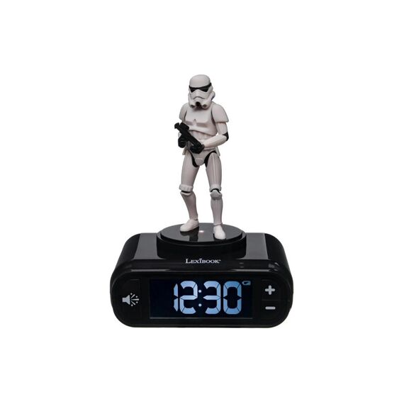 Lexibook DISNEY STAR WARS Stormtrooper Digital Alarm Clock with 3D Nightlight Figurine