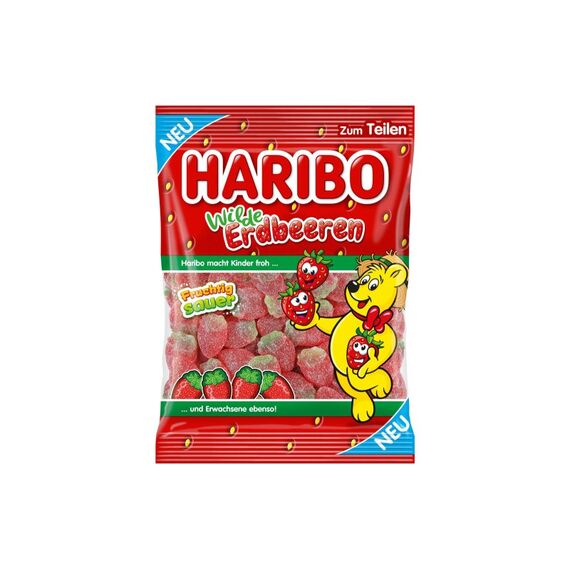Haribo Wilde Erdbeeren Sauer 175g
