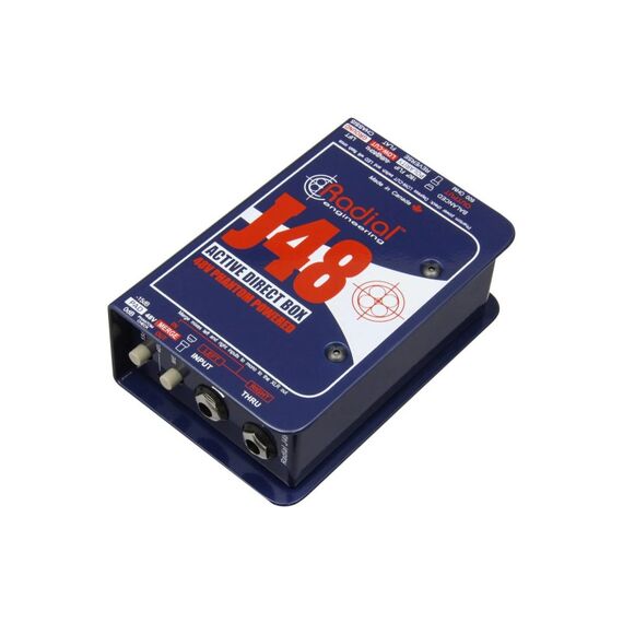 Radial Engineering J48 Aktive Phantomspeisung Metall Schwarz