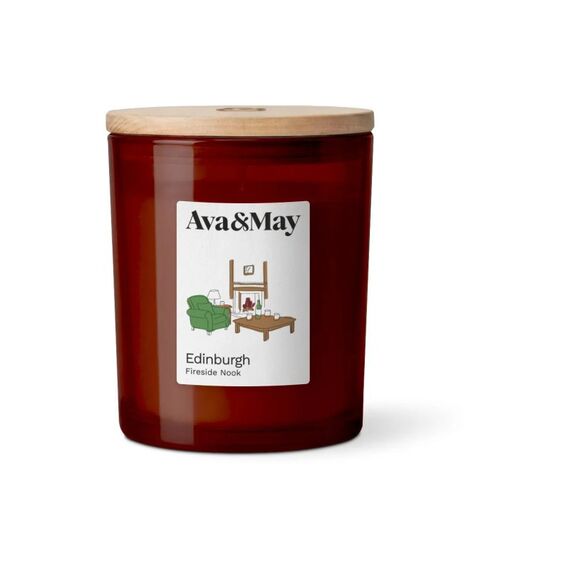 AVA & MAY Duftkerze Edinburgh, 220 gr Brenndauer 56h, 100% pflanzlicher Wachs