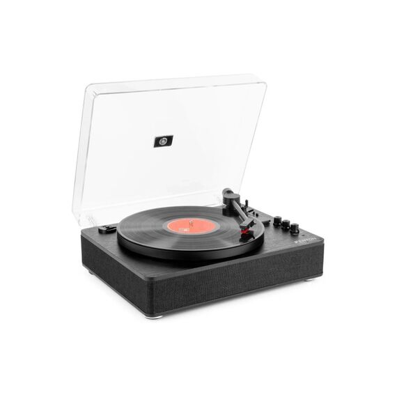 Fenton RP162B Plattenspieler, HQ, BT, USB, schwarz