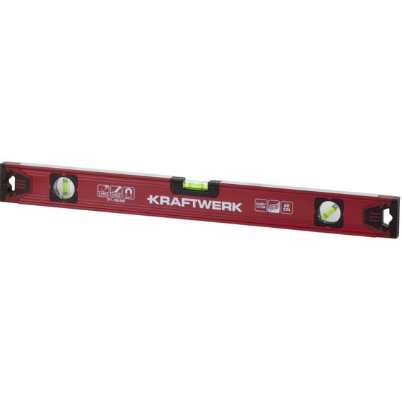 Kraftwerk PRO LINE Wasserwaage 60 cm magnetisch, 0.5 mm/m Toleranz