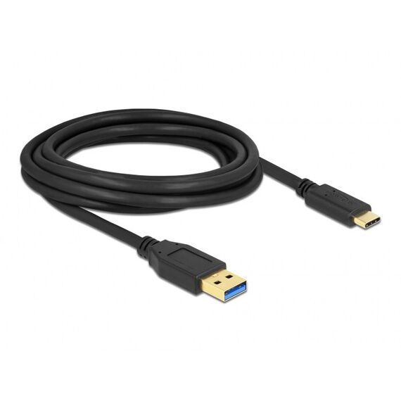 DeLOCK SuperSpeed USB (USB 3.2 Gen 2) Kabel Typ-A zu USB Type-C 3 m, Länge: 3 m