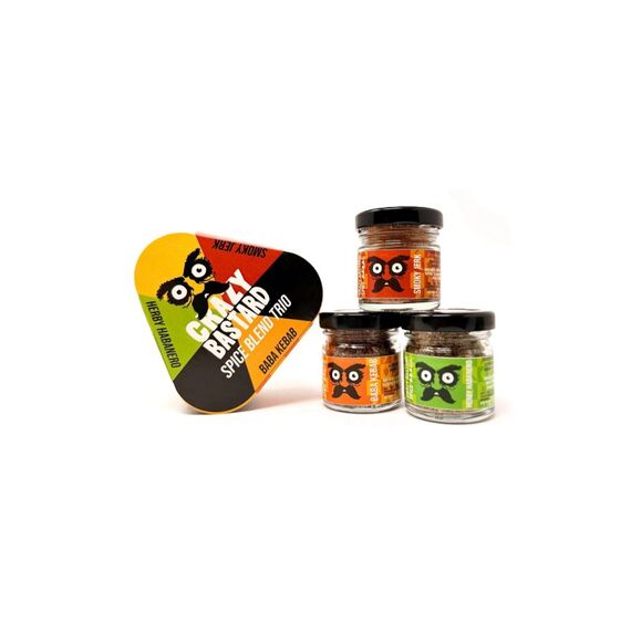 Crazy Bastard Sauce Crazy Bastard Hot Sauce Spice Blend Trio