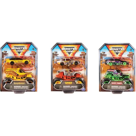 Spin Master Monster J. Truck & Race Car Assortiert / Double Pack 1:64