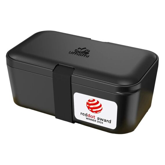Umami Lunchbox Original S 18.2x11x7cm, 0.9 Liter, Schwarz