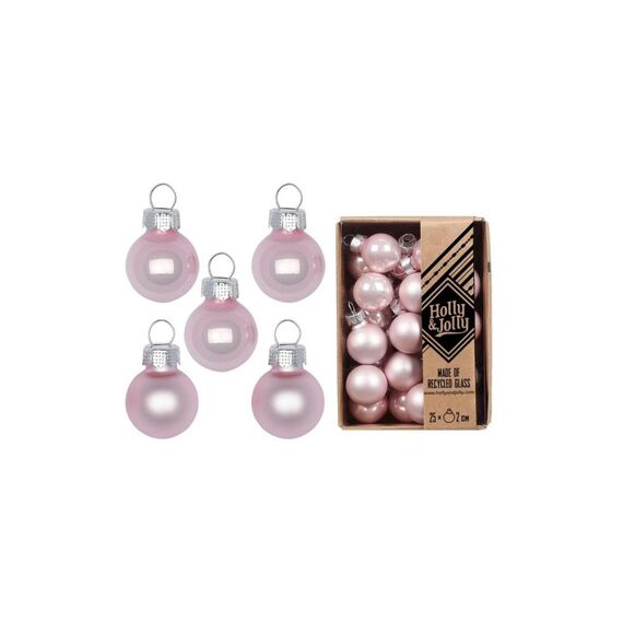 Holly & Jolly H&J Weihnachtskugel Lovely Magnolia, 25 Stk Glas, D: 2 cm