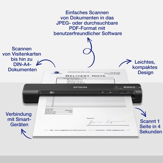 Epson WorkForce ES-60W, 3 image