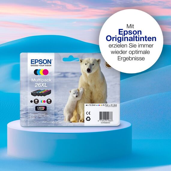 Epson Polar bear 26 Eisbär Claria Premium Single Yellow Tinte, 4 image
