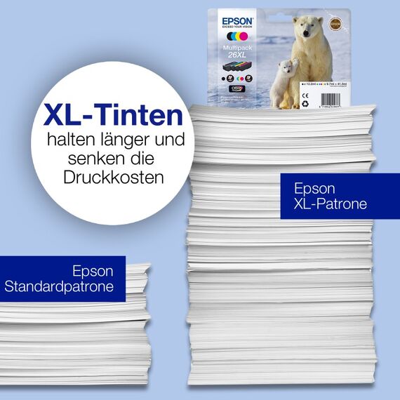 Epson 26XL Eisbär Claria Premium Single Black Tinte, 5 image