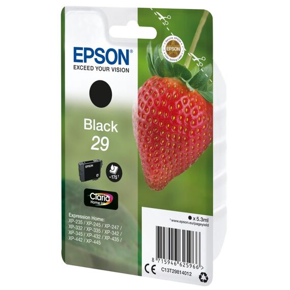 Epson Strawberry Singlepack Black 29 Claria Home Ink, 7 image