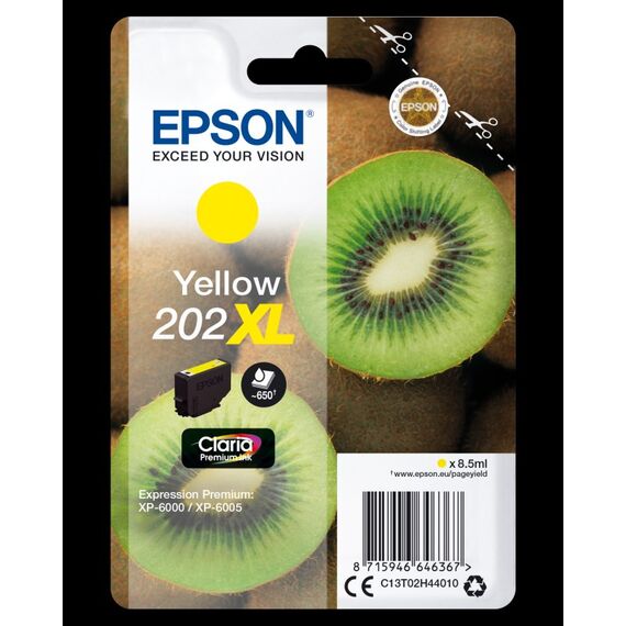 Epson Kiwi Singlepack Yellow 202XL Claria Premium Ink, 8 image