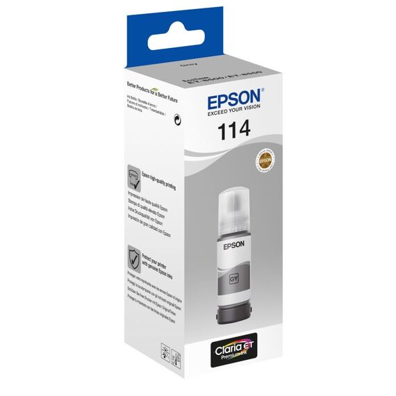 Epson 114 EcoTank Grey ink bottle, 8 image