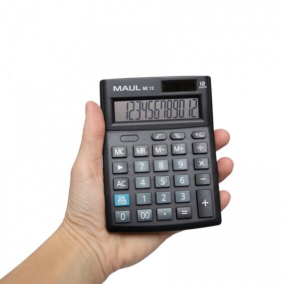 MAUL MC 12 Taschenrechner Tasche Display-Rechner Schwarz, 3 image
