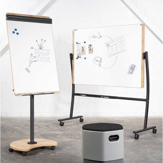 Rocada NAT6871V22 Whiteboard 1290 x 1000 mm Melamin Magnetisch, 3 image