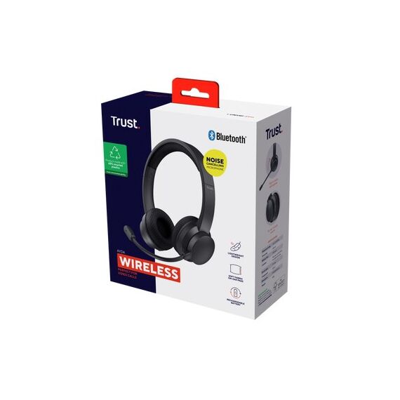 Trust Ayda Kopfhörer Verkabelt & Kabellos Kopfband Anrufe/Musik USB Typ-C Bluetooth Schwarz, 6 image